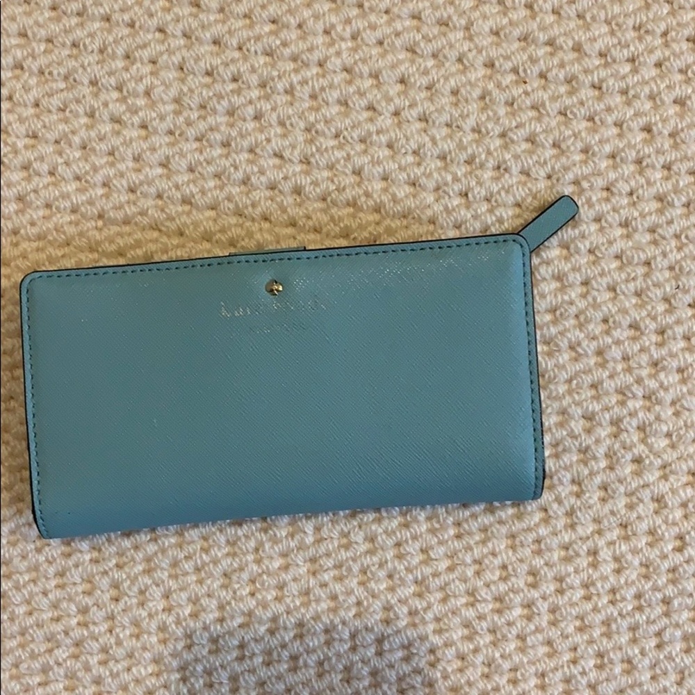 blue kate spade wallet